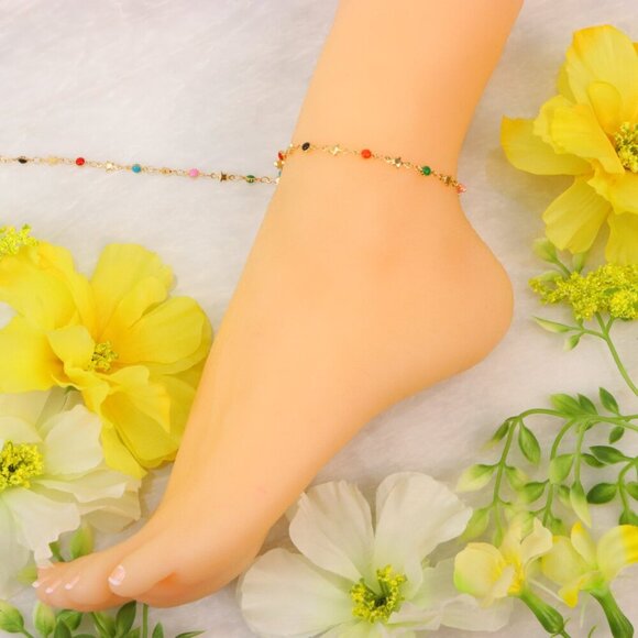 "Minimalist Anklet, Sleek & Modern Design, Women’s Fashion, YC110056-A - Picture 5 of 10